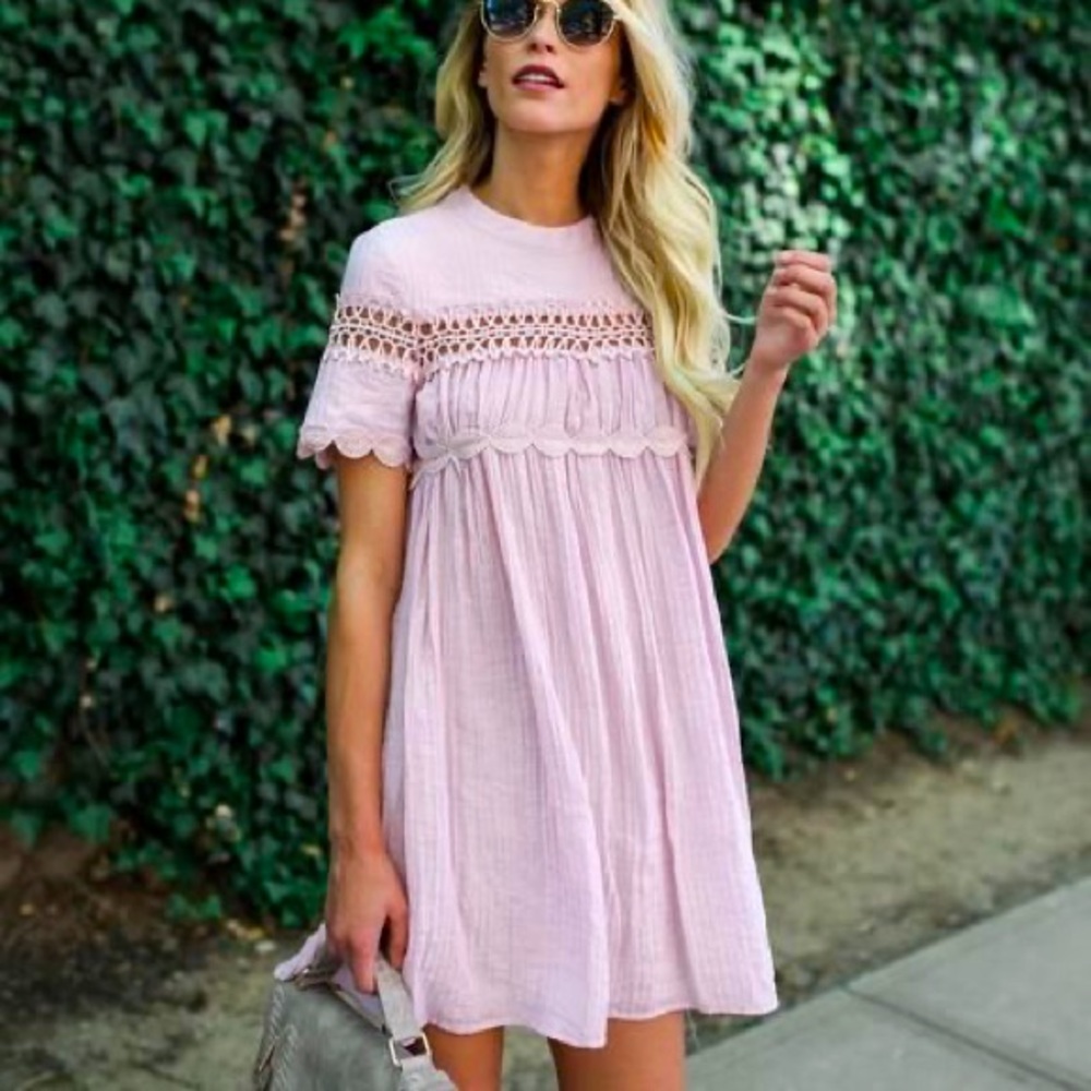 Vici Marketa Dress - Blush - Small